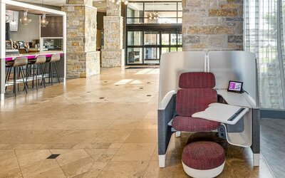 Work space at Crowne Plaza Milwaukee Airport By IHG.
