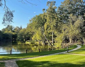 Garden and park at The Great Hallingbury Manor.