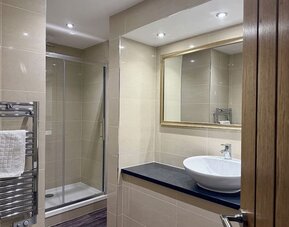 Guest bathroom at The Great Hallingbury Manor.