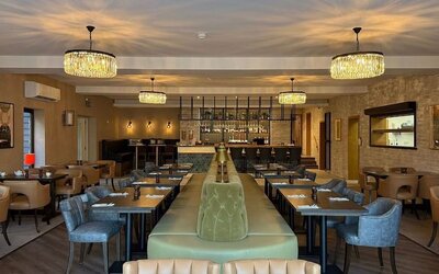 Dining room at The Great Hallingbury Manor.