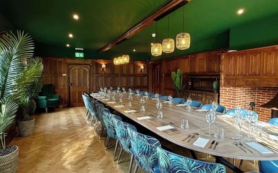Dining room at The Great Hallingbury Manor.