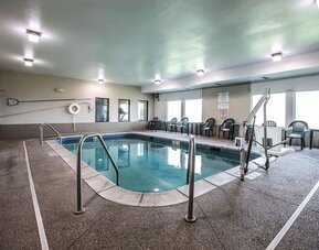 Indoor pool at Quality Inn & Suites Mendota Near I-39.