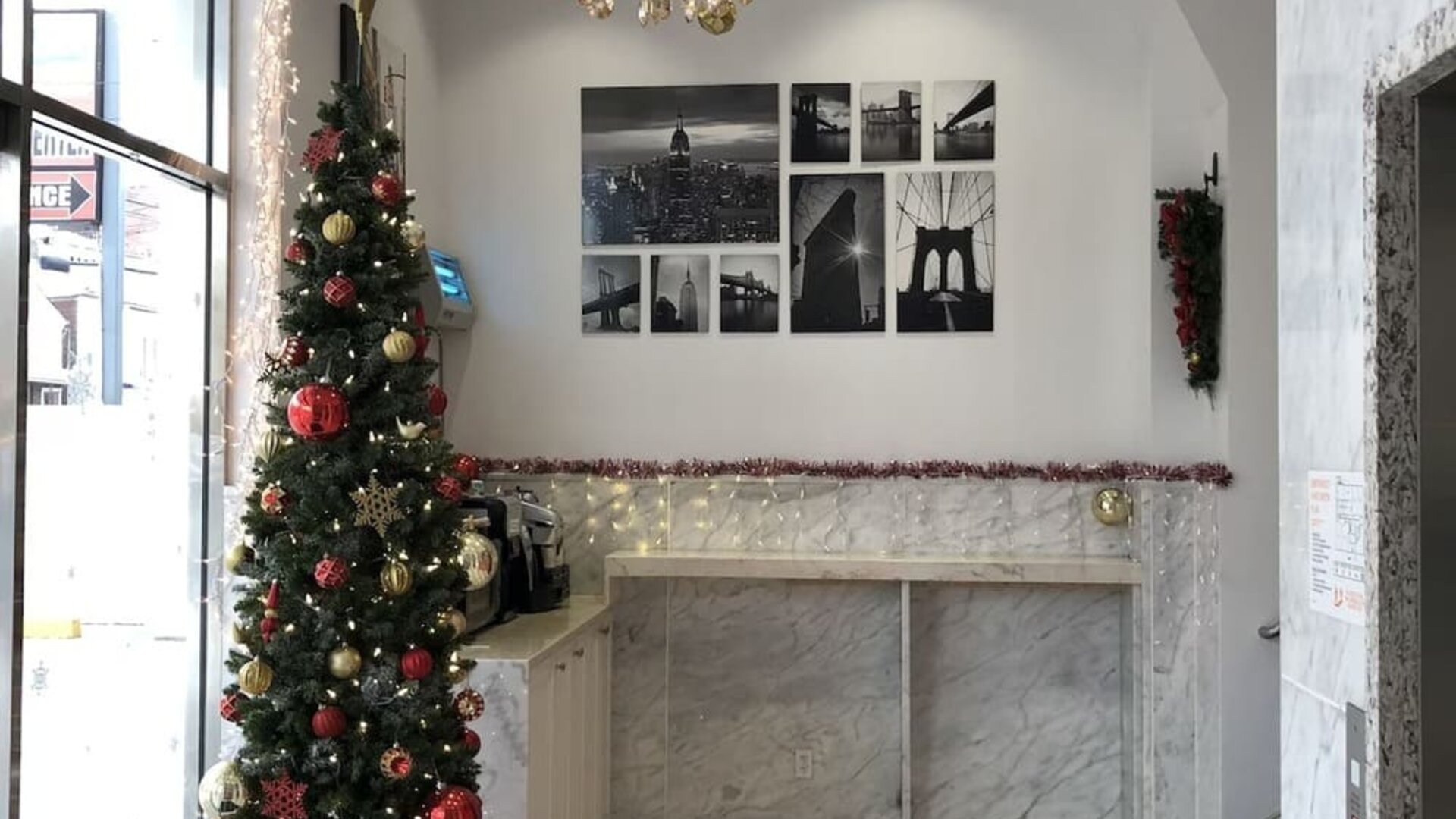 Reception desk at Grandview Hotel New York.