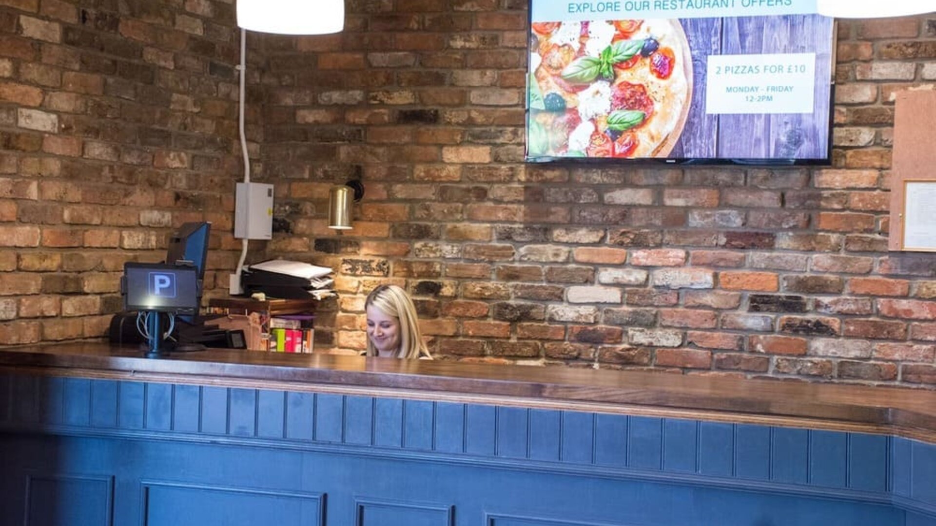 Reception at Dragonfly Hotel Colchester - Surya Hotels.