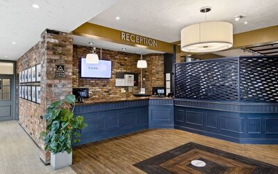 Reception at Dragonfly Hotel Bury St Edmunds.