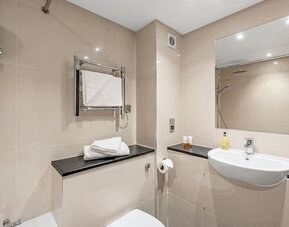 Bathroom at Dragonfly Hotel Bury St Edmunds.