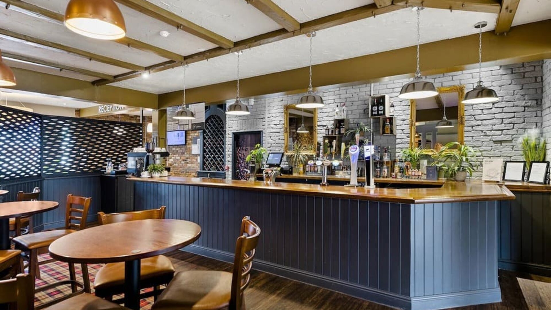 Bar at Dragonfly Hotel Bury St Edmunds.