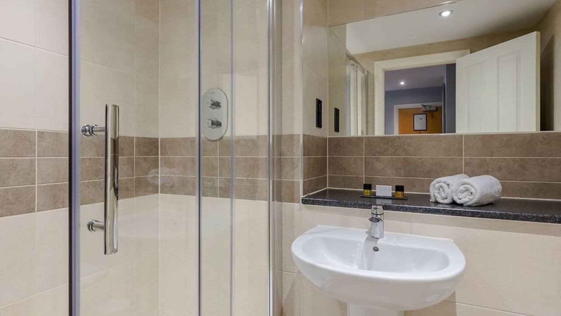 Bathroom at Hog's Back Hotel and Spa - Surya Hotels.