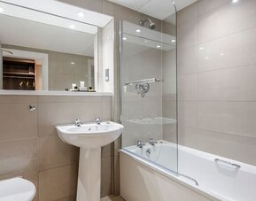 Bathroom at Hog's Back Hotel and Spa - Surya Hotels.
