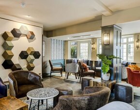 Lounge area at The George Hotel - Surya Hotels.