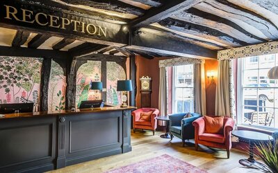 Reception at The George Hotel - Surya Hotels.