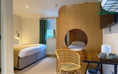 Day room at The Ridings, part of Theobalds Estate.