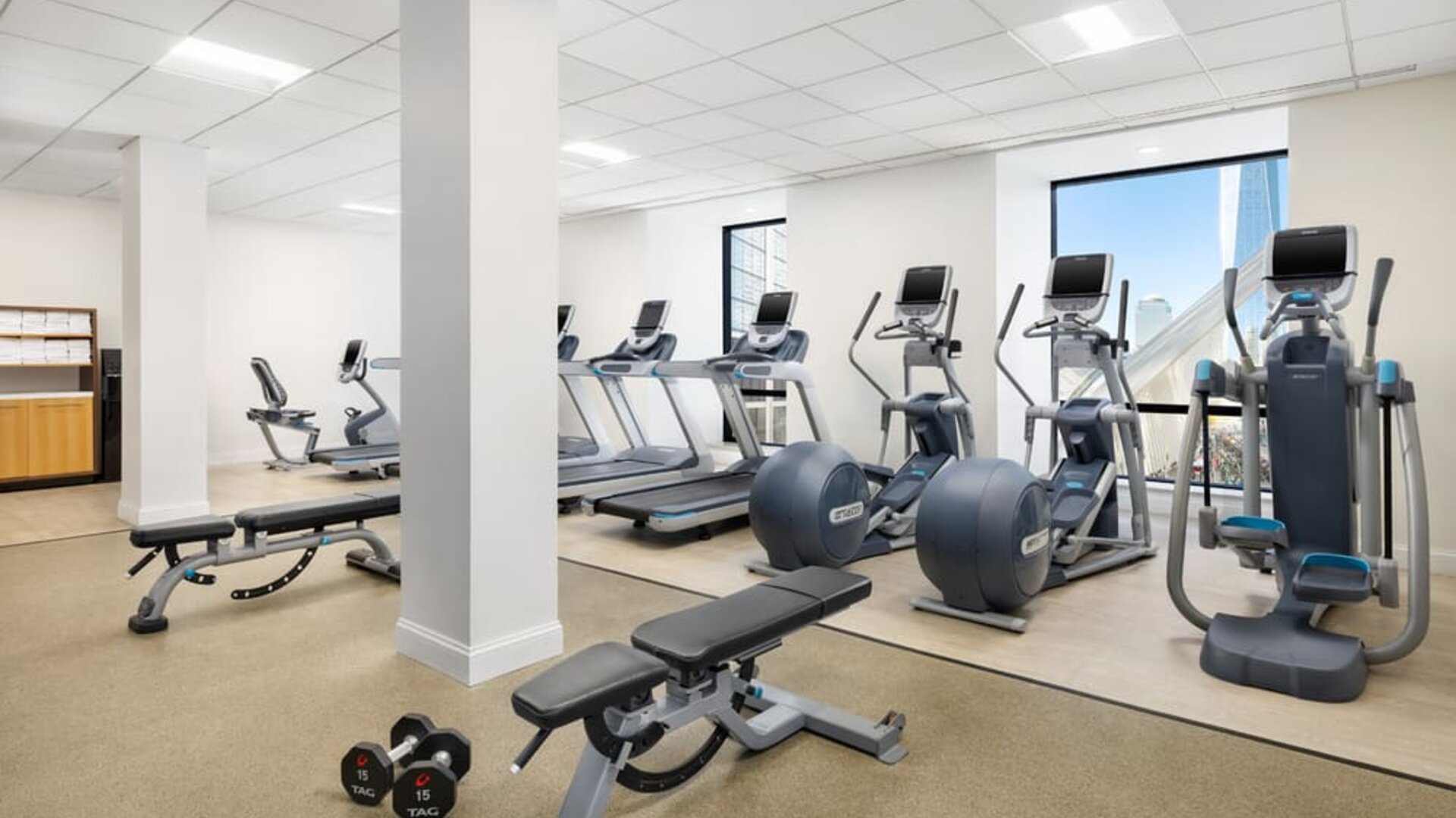 Gym at M Social New York Downtown.