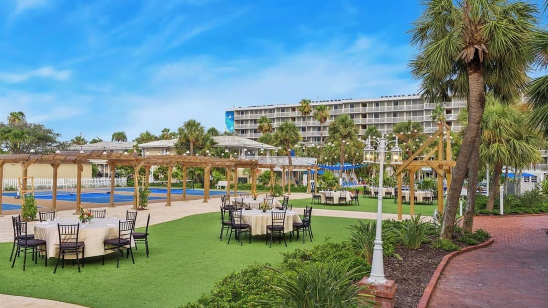 Outdoor garden at Island Grand At TradeWinds.