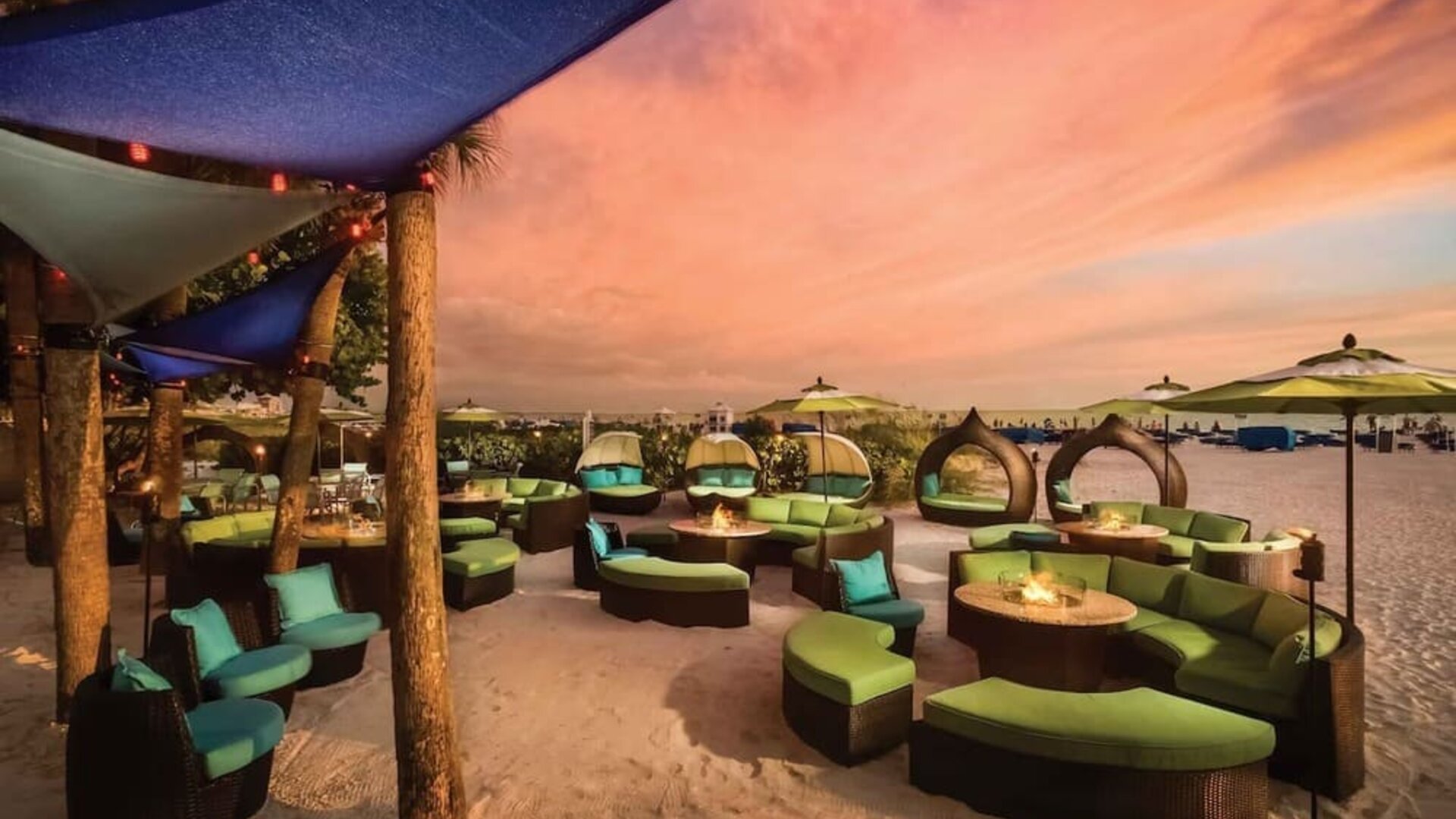 Outdoor terrace at Island Grand At TradeWinds.