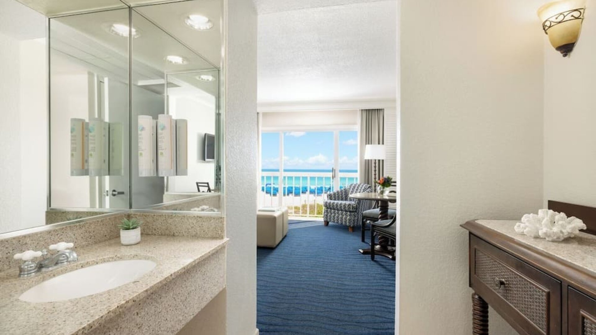 Guest bathroom at Island Grand At TradeWinds.