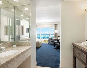Guest bathroom at Island Grand At TradeWinds.