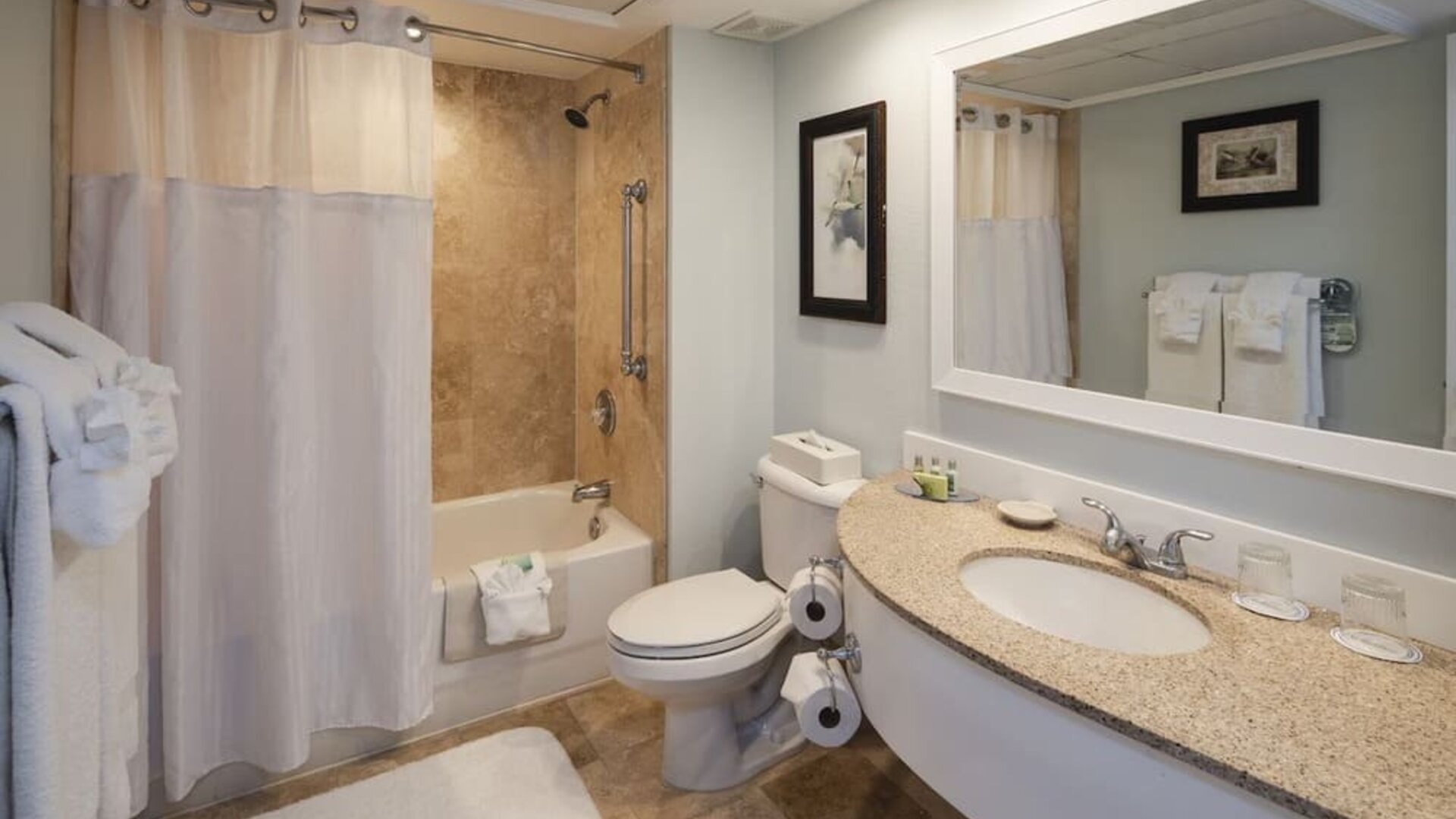 Guest bathroom at Island Grand At TradeWinds.