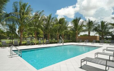 Pool at Fairfield By Marriott Inn & Suites Fort Lauderdale Northwest.