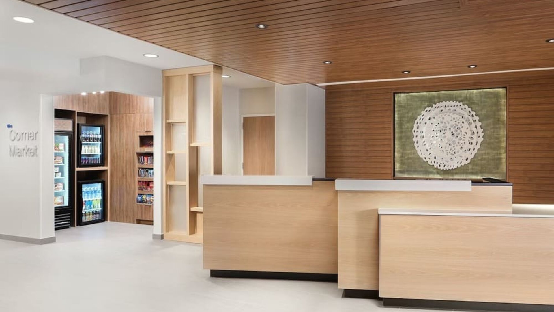 Reception at Fairfield By Marriott Inn & Suites Fort Lauderdale Northwest.