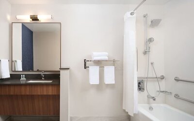 Bathroom at Fairfield By Marriott Inn & Suites Fort Lauderdale Northwest.