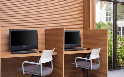 Business center at at Holiday Inn Resort Kissimmee By The Parks By IHG.