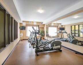 Gym at Comfort Inn & Suites Airdrie.