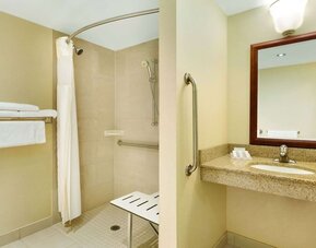 Bathroom at Hilton Garden Inn Niagara-on-the-Lake.