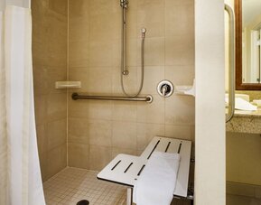 Bathroom at Hilton Garden Inn Niagara-on-the-Lake.