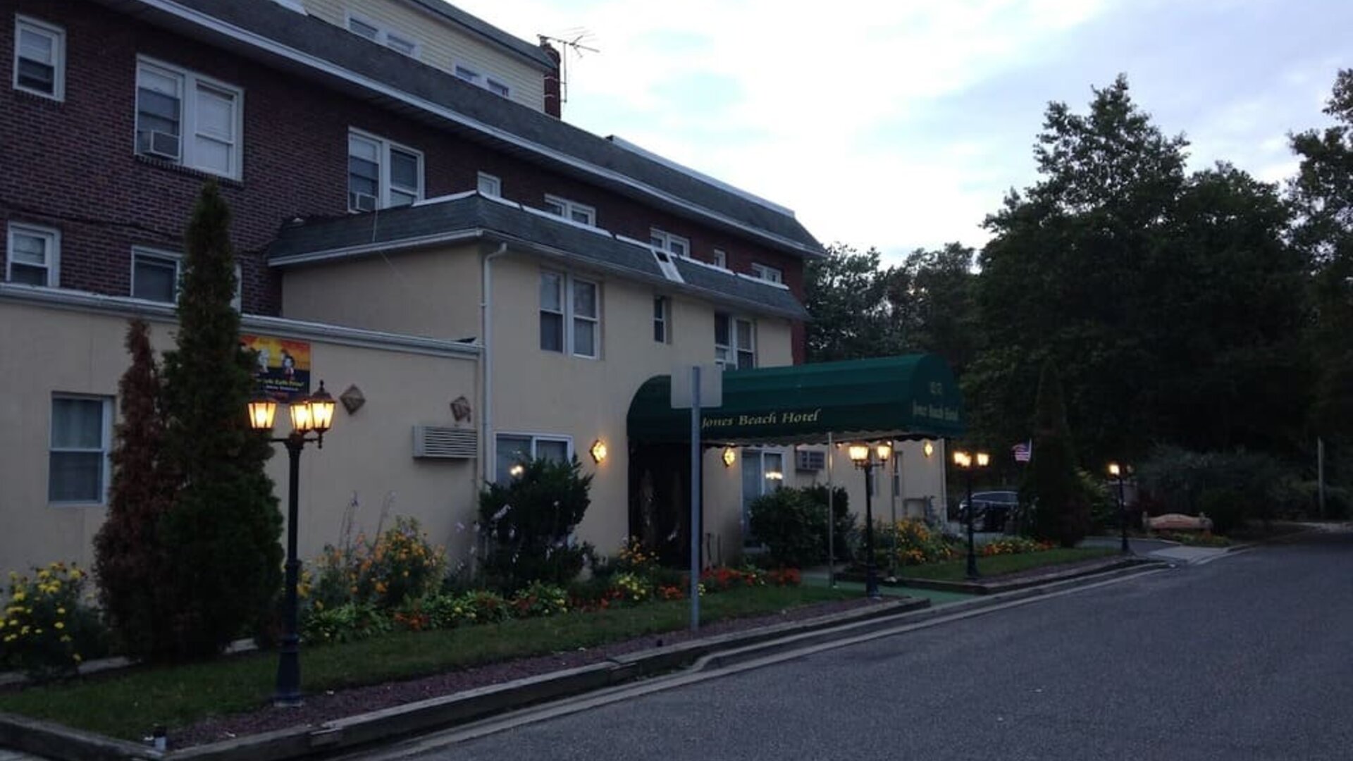 Exterior at Jones Beach Hotel.