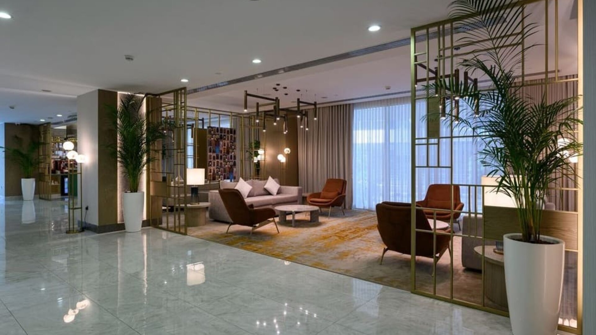 Lobby at DoubleTree By Hilton Jeddah Al Andalus Mall.