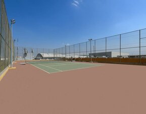 Tennis court at DoubleTree By Hilton Jeddah Al Andalus Mall.