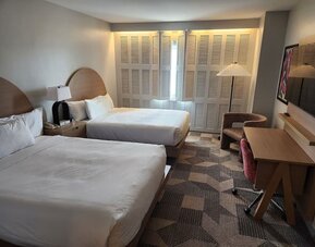 Day use room with work desk at Miami International Airport Hotel.