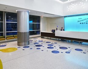 Reception area at Miami International Airport Hotel.