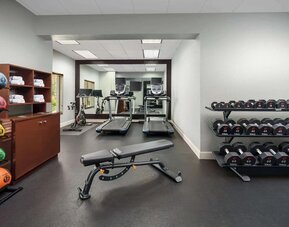 Fitness center at Homewood Suites By Hilton Miami Airport-Blue Lagoon.