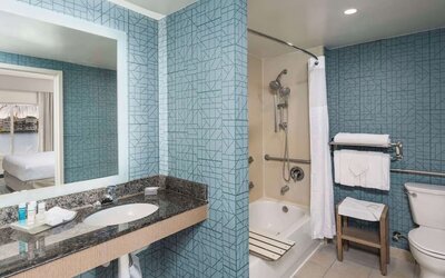 Bathroom at Homewood Suites By Hilton Miami Airport-Blue Lagoon.