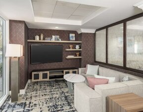 Lobby at Homewood Suites By Hilton Miami Airport-Blue Lagoon.