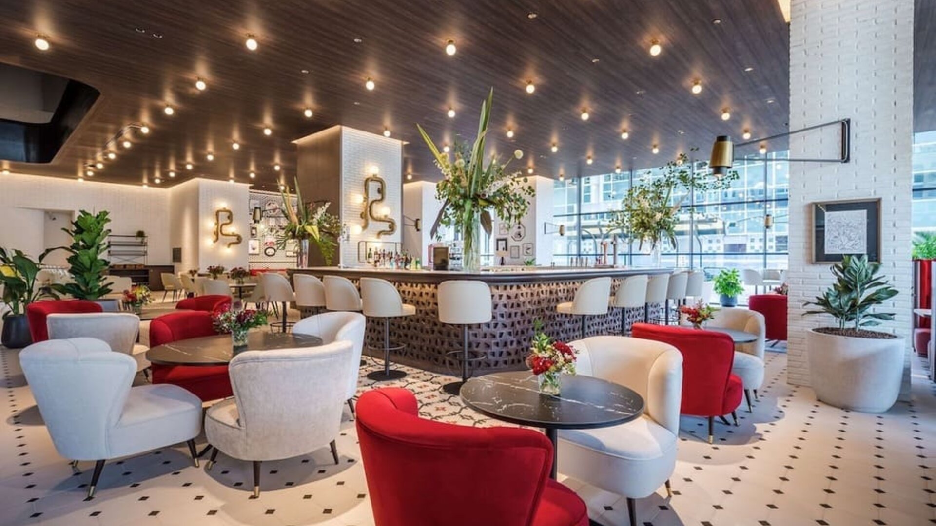 Hotel bar at Canopy By Hilton Madrid Castellana.