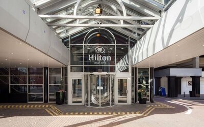 Hotel exterior at Hilton Leeds City.