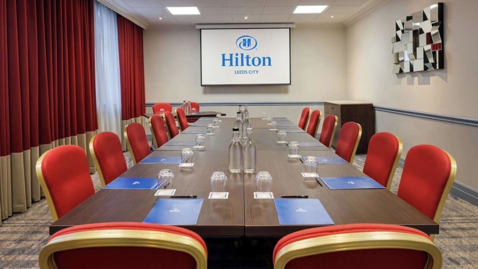 Meeting room at Hilton Leeds City.
