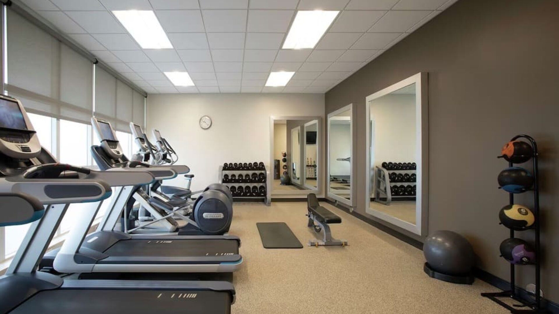 Gym at Embassy Suites By Hilton Orlando Airport.