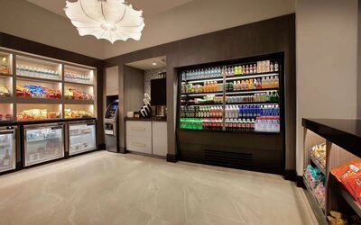 Snack bar at Embassy Suites By Hilton Orlando Airport.