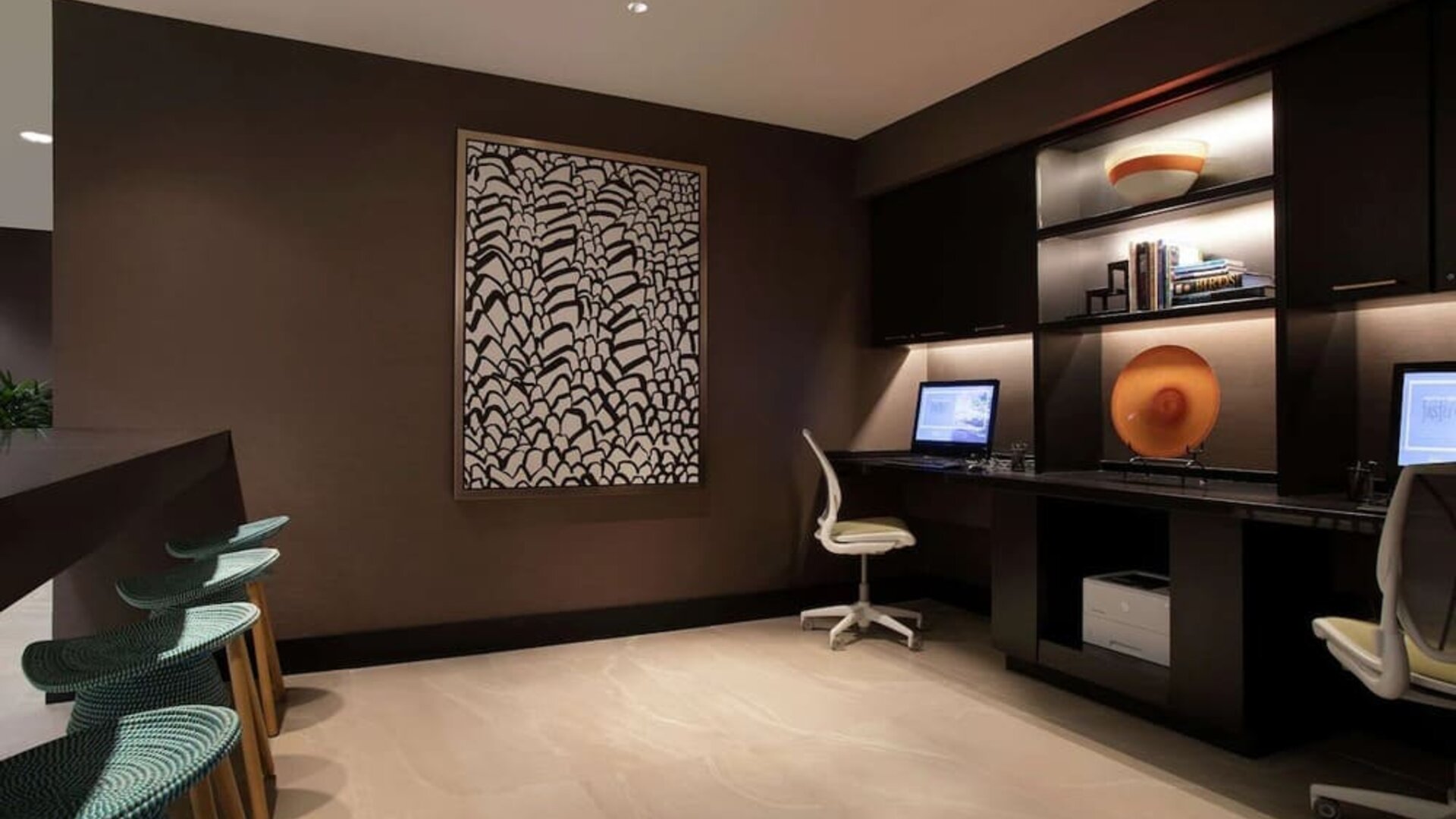 Business center at Embassy Suites By Hilton Orlando Airport.