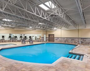 Indoor pool at DoubleTree By Hilton Pointe Claire Montreal Airport West.