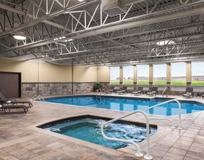 Indoor pool at DoubleTree By Hilton Pointe Claire Montreal Airport West.
