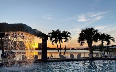 Outdoor pool at Pullman Miami Airport.