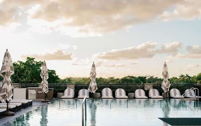 Outdoor pool at THesis Hotel Miami Coral Gables, Curio Collection By Hilton.