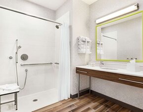 Bathroom at Hampton Inn & Suites Miami Kendall.