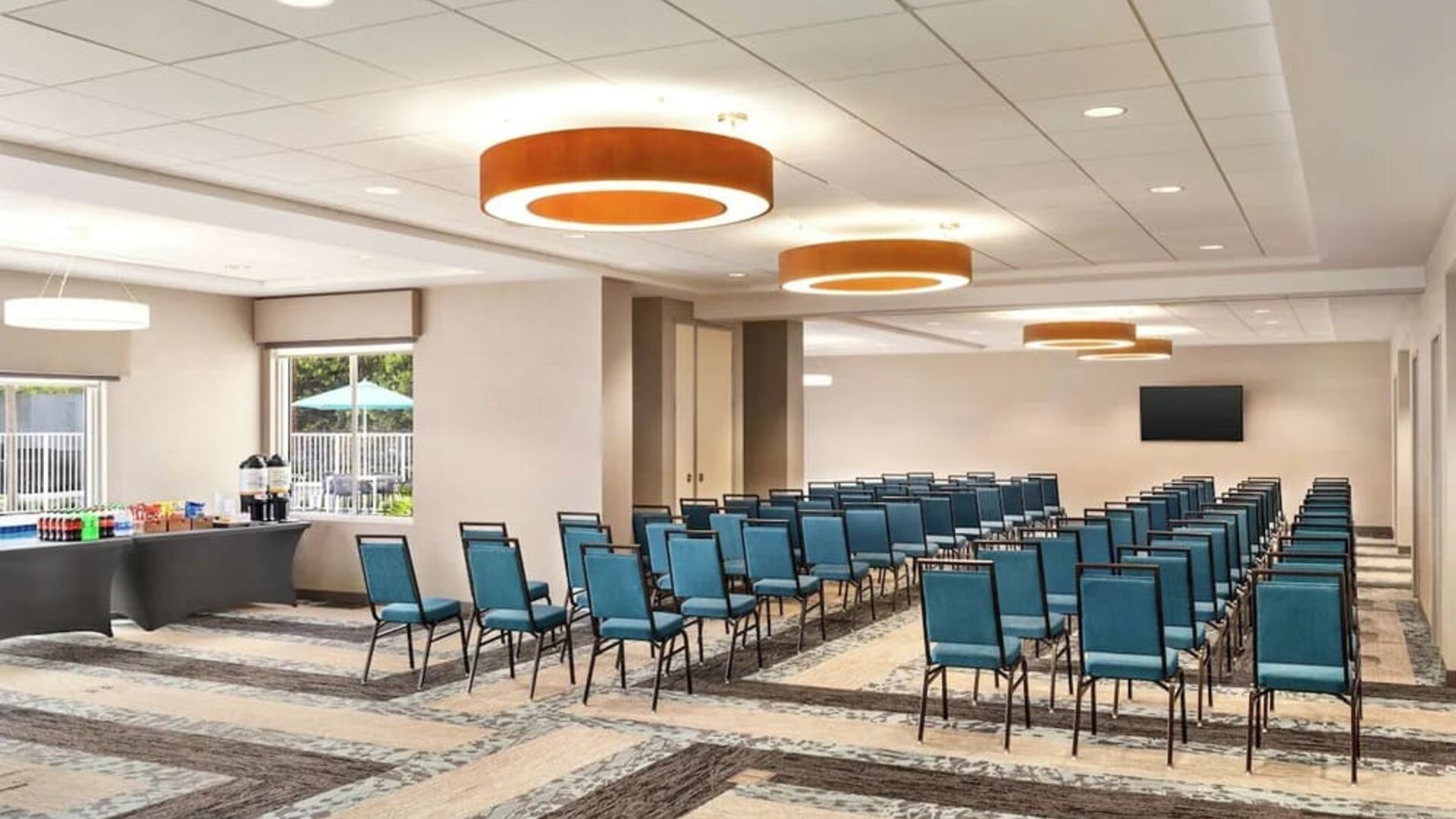 Meeting room at Hampton Inn & Suites Miami Kendall.
