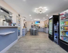 Lobby area at Quality Inn & Suites Hollywood Boulevard.